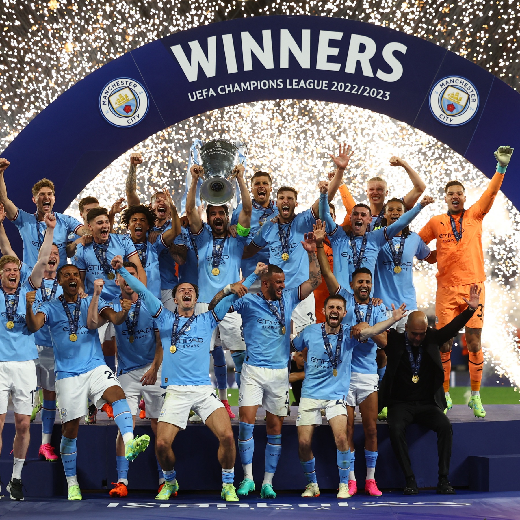 Manchester City make history with Champions League